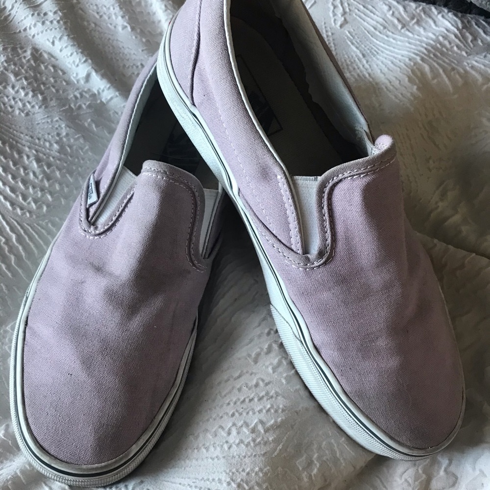 LAVENDER SLIP ON VANS 💜